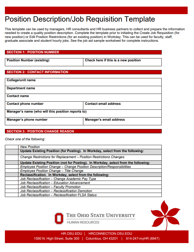 Job Requisition Template